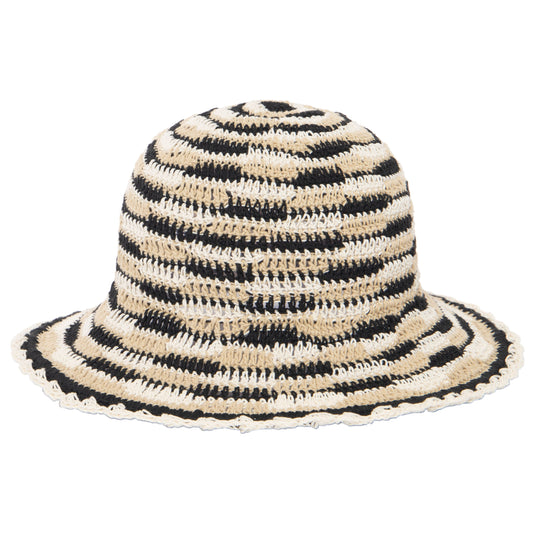 Heathe Pattern Women's Crocheted Brim Hat