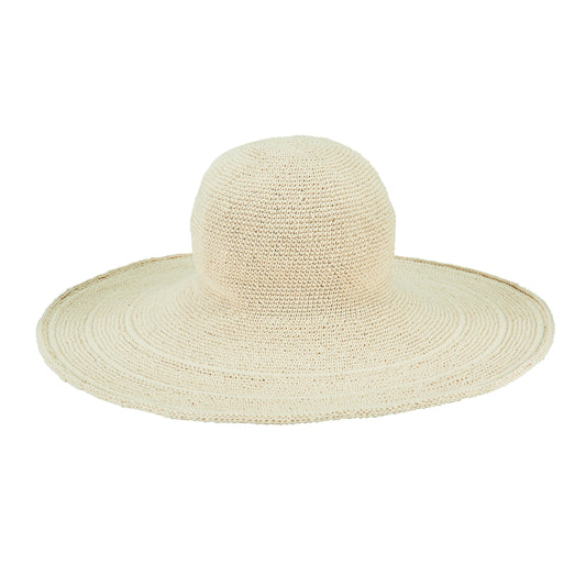 Women's Oversized Brim Crochet Sun Hat