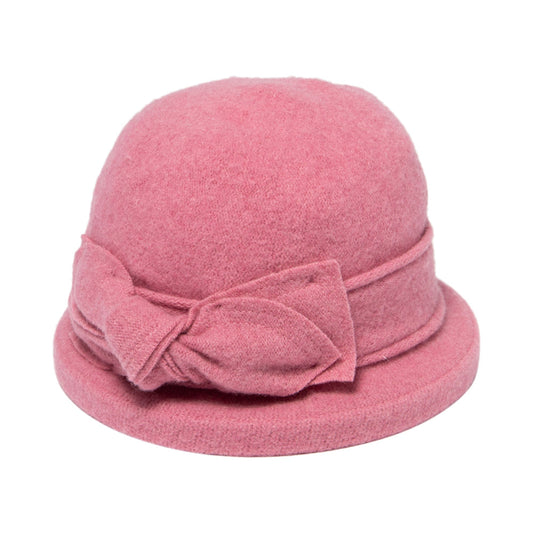 Women's Soft Knit Cloche With Bow