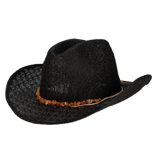 Women's Paperbraid Cowboy with Layered Bands