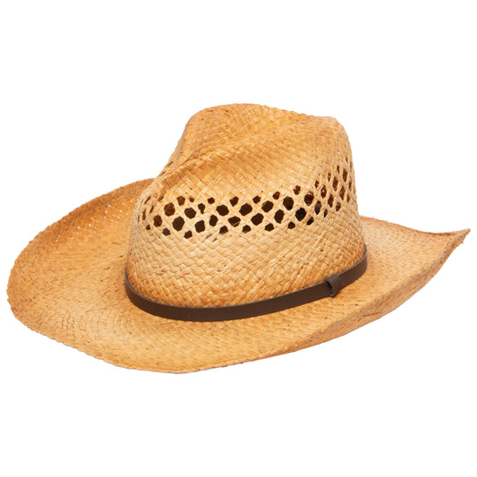 Women's Cowboy Hat with Leather Trim