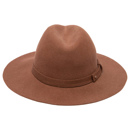 Women's Packable Fedora With Felt Band